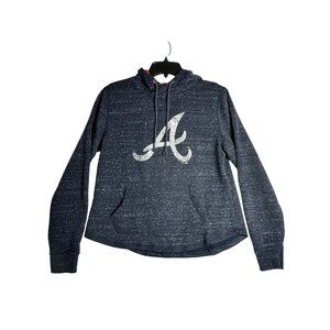 Fanatics L/S Pullover Atlanta Braves Hoodie Womens Medium